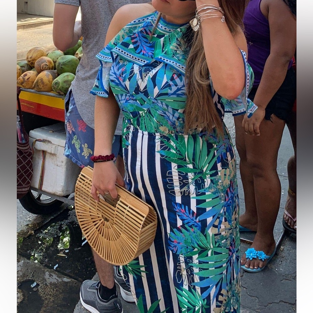 Floral halter jumpsuit
